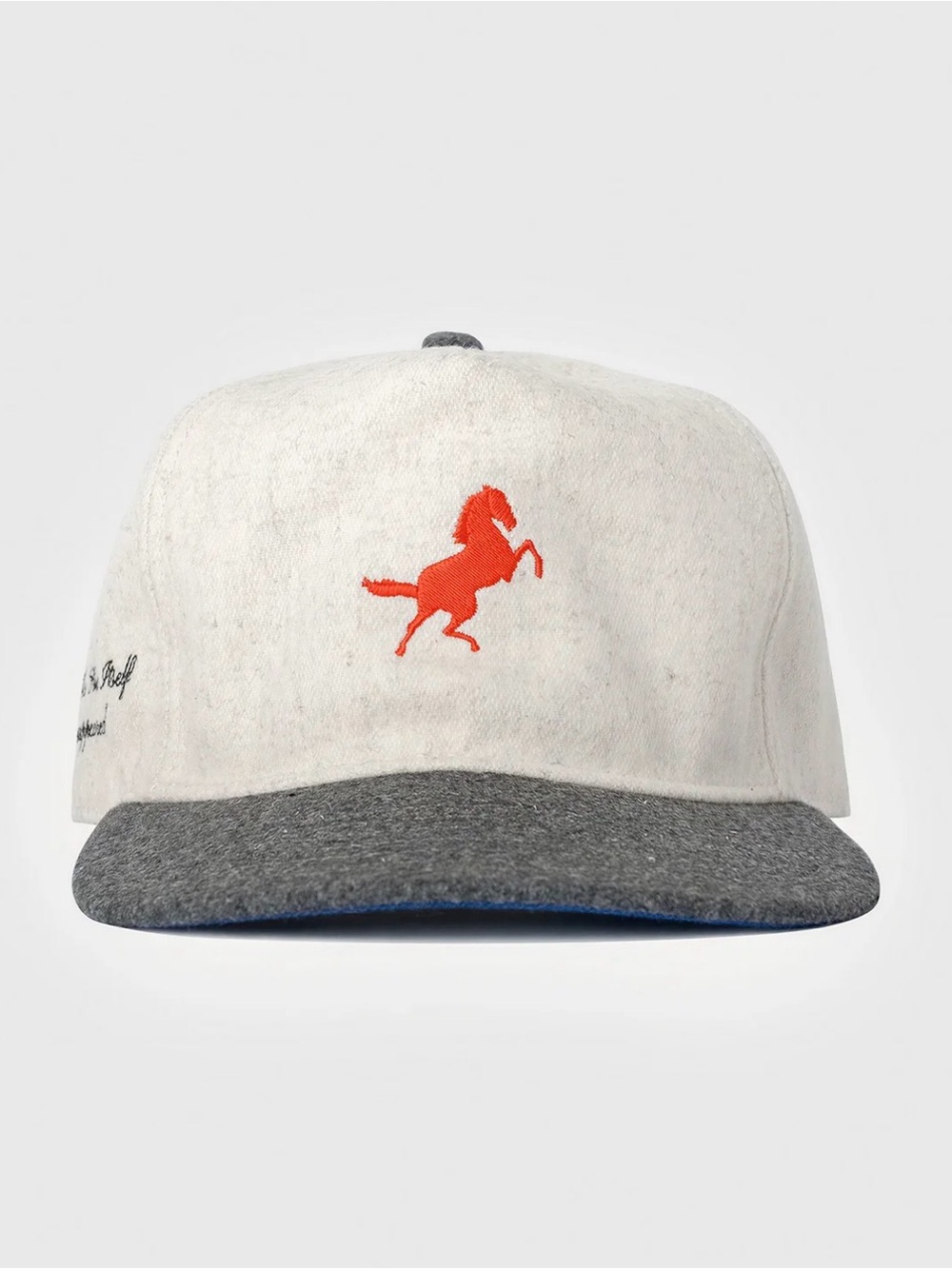 UUUNLTD. ‘The Sun Itself’ Adjustable Gray & White Adjustable Wool Cap NWOT